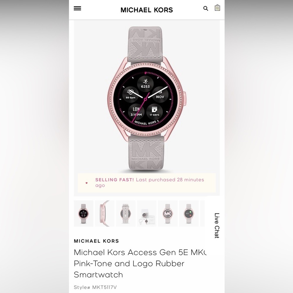 Michael Kors smart watch . Brand new in box